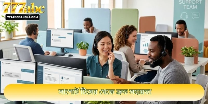 সাপোর্ট টিমের থেকে দ্রুত সহায়তা